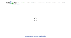 Desktop Screenshot of kidschance.org